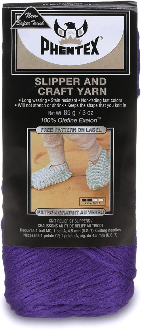 Phentex Slipper & Craft Calypso Yarn - 3 Pack of 3oz/85g - Olefin - 4 Medium - 164 Yards - Knitting, Crocheting & Crafts......