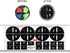 4PCS Replacement AC Control Dash Button Stickers for SUV Truck...
