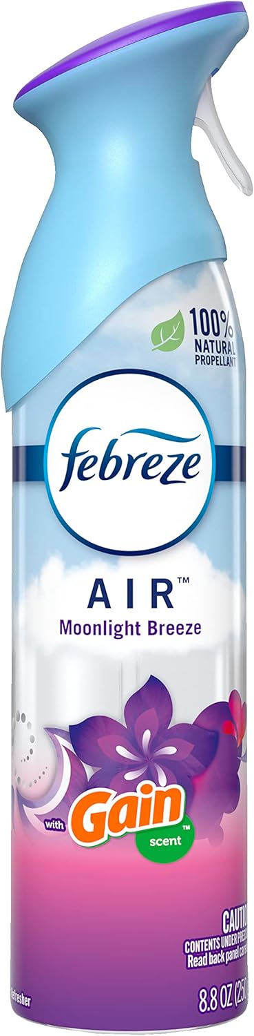 Febreze Odor-Fighting Air Freshener with Gain Moonlight Breeze Scent, 8.8 fl oz...
