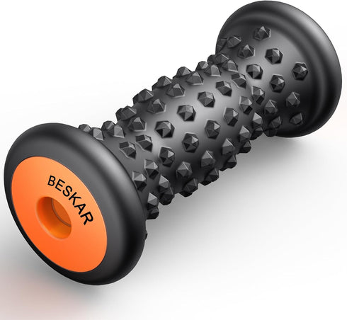 BESKAR Foot Massager Roller for Plantar Fasciitis Relief, Portable, Deep Tissue Muscle Massage, Foot Arch and Heel Pain, Reflexology Tool...