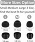 Replacement Earbuds Tips Silicone Eartips for Beats Studio Buds + / Beat Studio Buds Headphones Fit in Case Buds Tips,6 Pairs S/M/L 3 Size,Black...