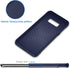 JETech Slim Fit Case for Samsung Galaxy S8, Thin Phone Cover with Shock-Absorption and Carbon Fiber Design (Blue)...
