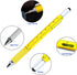 Stylus Pen, 7-in-1 Multi-Tool Pen [Touchscreen Stylus, Ballpoint Pen, Ruler, Level, Phillips Screwdriver and Flathead (3 Pack Yellow)......