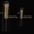 Thick Glass Graduated Measuring Cylinder Set 5ml 10ml 50ml 100ml Glass with Two Brushes...