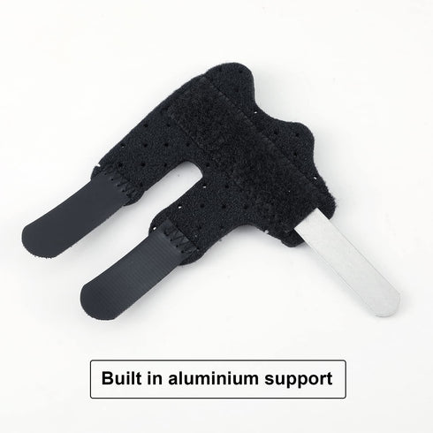 SAVITA 2 pcs Trigger Finger Splints, Composite Cloth Finger Brace for Broken Finger Protection Finger Knuckle Immobilization Sleeves for Sprained ...