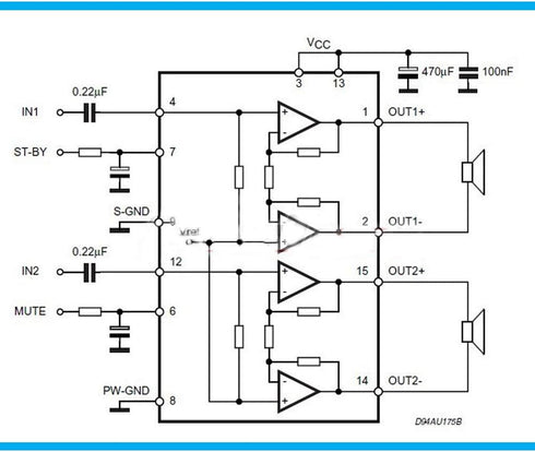 Comimark 2Pcs DC 12V TDA7297 Amplifier Board 15W+15W Dual-Channel Track Stereo Module Kit DIY...