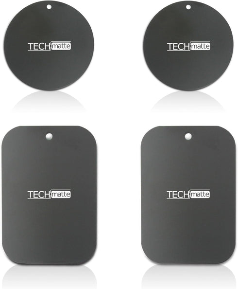 TechMatte MagGrip Metal Plate Replacement Kit for Magnetic Universal Car Mount...