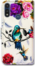 Case for Moto E 2020/Motorola E, Hummingbird in Flowers Leather Flip Wallet Case Cover with Card Slot Holder Kickstand for Motorola Moto E 2020...