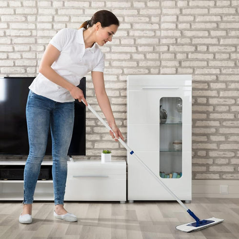 6 Pack Microfiber Spray Mop Replacement Heads for Wet Dry Mops, Premium Floor Cleaning Pads, Reusable Replacement Refills Compatible with Bona Flo...