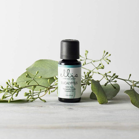 Ellia Diffuser Essential Oil Eucalyptus 15ml, 100% Pure, Therapeutic Grade, 15 mL Bottle, Clear...