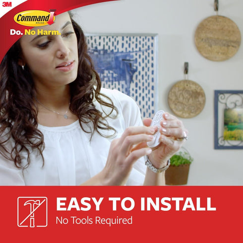 Command Medium Designer Hooks, Damage Free Hanging Wall Hooks with Adhesive Strips, No Tools Wall Hooks for Hanging Decorations in Living Spaces, ...