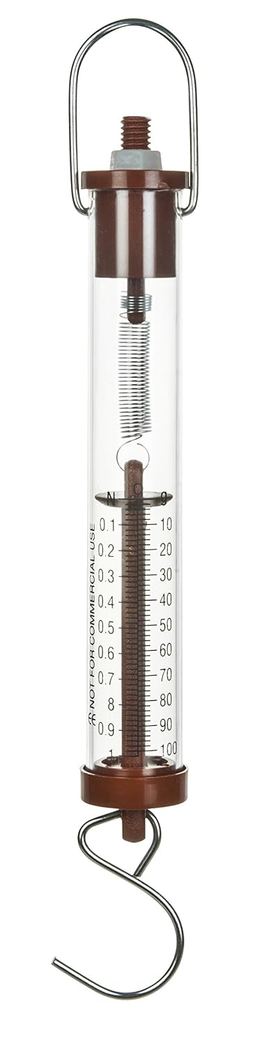 EISCO Newton Force Meter Spring Scale - Max Capacity 1N, 100gm, Dual Scale Labeled....