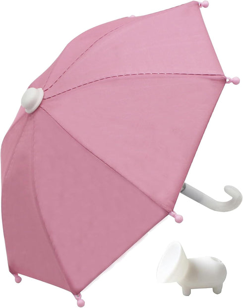 Umbrella for Phone, Phone Umbrella Suction Cup Stand, Outdoor Anti-Glare mini Umbrella?Car Bike Navigation Cell Phone Sunshade Holder (Pink) (pink...