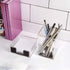 Acrylic Sticky Note Holder Desk Organizer Decor for 3x3 Sticky Notes Memo (Black)...