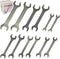 2 sets Double Ended 8 mm thru 19mm Cone Wrench Bicycle Tool Kit Spanner Bike Cycling Multi Set...