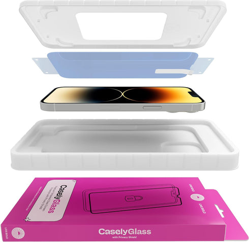 Casely iPhone 15 Plus Premium Tempered Glass Screen Protector...
