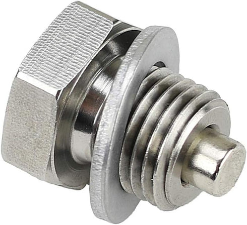 Votex - Made in USA - M14 x 1.5MM Stainless Steel Neodymium Magnetic Engine Oil Drain Plug fits Can Am - Honda - Polaris - Triumph - Yamaha Cruise...