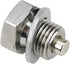 Votex - Made in USA - M14 x 1.5MM Stainless Steel Neodymium Magnetic Engine Oil Drain Plug fits Can Am - Honda - Polaris - Triumph - Yamaha Cruise...