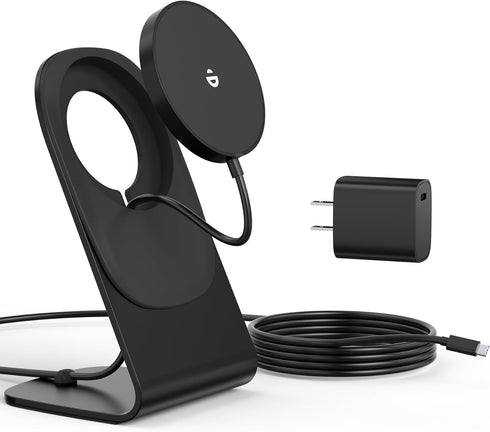 Magnetic Wireless Charger for iPhone 15/14/13/12 - Mag Charger+20W USB C Adapter, Fast Wireless Charging Stand/Pad with 5ft Cable for iPhone 15/14...