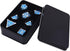 AUSTOR 7-Die Metal DND Dice Set Dungeons and Dragons Dice with Box Roll Playing Game Dice Polyhedral Dice D20 D12 D10 D% D8 D6 D4 Metal Dice for P...