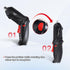 8 in 1 Electric Screwdriver Cordless Drill Rechargeable Set 3.6V Li-ion 3.5N·m Max Torque Electric Rotatable LED Light Screwdriver Multi-Angle Wor...