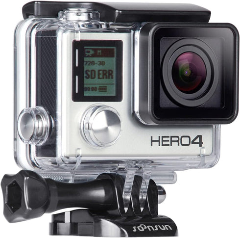 SOONSUN Standard Protective Waterproof Dive Housing Case for GoPro Hero 4, Hero 3+, Hero 3 Black Silver Camera - 40 Meters (131 Feet) Underwater P...