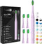 ARISSON Sonic Electric Toothbrush for Adults and Kids, 40,000 VPM Power Toothbrush, 1.5H Fast Charge Ultrasonic Electric Toothbrushes with 2 Minut...