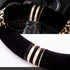 Plush Cheetah Car Steering Wheel Cover Luxurious Leopard Print Universal Fit for Car SUV Warm Soft Anti-Slip (Black Yellow)...