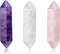CrystalTears Healing Crystal Stones Set Hexagonal Natural Amethyst Rose Quartz Clear Quartz Reiki Healing Quartz Crystals Points Bulk Gemstone for...