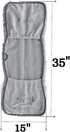 Absorbent Dog Towel, Microfiber Quick Drying Towel Machine Washable with Hand Pockets Pet Towel for Medium Large Dog 35 x 15''...