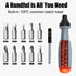 11 in 1 Screwdriver, Portable Multifunctional Screwdriver Set, Flat Head/Slotted/Phillips/Hex/Square Head/Hex, Nut Driver Suitable for Outdoor and...