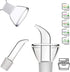HAIZEEN 9 oz / 250 ml Glass All-Purpose Cruet, Glass Oil Decanter and Cruet (Cone-9 oz, Smooth surface)...