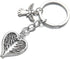 PHAETON 20PCS Guardian Angel Wing Keychain Heart-shaped Angel Wings Charms Keychain Key Ring for Memorial Keyring Religious Gifts Memorial Decorat...