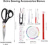 Talerluv Professional Sewing Fabric Scissors, Heavy Duty Sharp Tailor Haberdashery Shear with Fabric Pencil, Pins, Snips, Tape Measure, Seam Rippe...