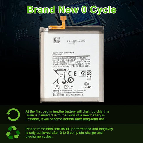 WUHAO for Samsung Galaxy A10e Battery EB-BA202ABU Replacement Battery Upgraded for Galaxy A10e A102U SM-A102U/A20e SM-A202F/DS/A20e Dual SIM SM-A2...