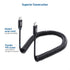 Cable Matters Coiled USB C to USB C Cable with 3A / 60W Fast Charging 1-4 Feet, Support Apple CarPlay, Android Auto, USB C Charger Cable, for iPho...