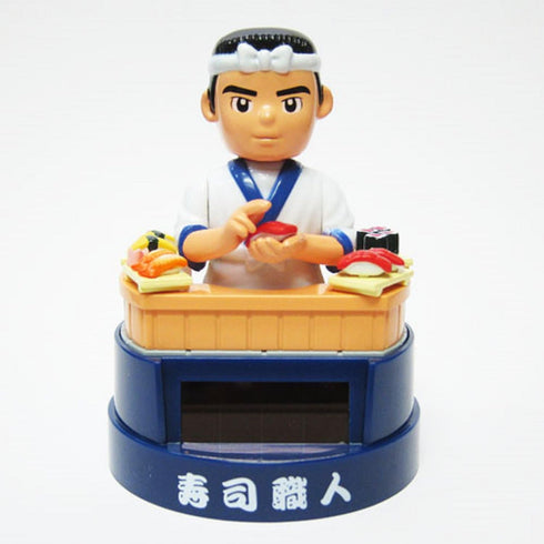 Japanese Solar Figurine Sushi Shop...