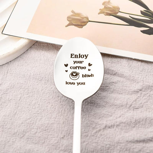 Spoon Gifts for Coffee Lovers Best Friend Friendship Gifts for Women Sister Birthday Gifts for Teen Girls Christmas Gift Ideas Expresso Spoon for ...