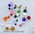 200pcs 6mm Round Crystal Glass Beads Round Faceted Beads Spacer Beads for Jewelry Making Bracelet Earring Necklace Wind Chimes Suncatchers DIY Cra...