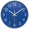 Wall Clock Battery Operated Indoor Non-Ticking Silent Quartz Quiet Sweep Movement Wall Clock for Office, Bathroom, Living Room Decorative 10 Inch ...