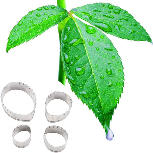 18pcs Gumpaste Flower Mold Austin Rose Petal Calyx Leaf Cutter Set Sugarcraft Fondant Modelling Tools for Cake Decorating, Chocolate, Soap, Gum pa...