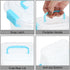 BTSKY 8 Pack Small Clear Plastic Storage Containers-4.5x3.3x2.7 Inch, Portable Mini Storage Box with Lid & Handle Multipurpose Craft Storage Conta...