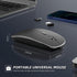 Wireless Mouse Chargeable Portable Silent Wireless Mouse USB and Type-C Dual Mode Wireless Mouse 3 adjustable DPI for Laptop, Mac, MacBook, Androi...