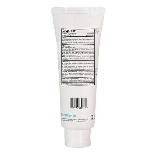 DermaRite's Lantiseptic Moisture Shield Original Skin Protectant - 50% Lanolin, Paraben Free, Unscented Barrier Cream Ointment - 4 oz. Tube, 1 Cou...
