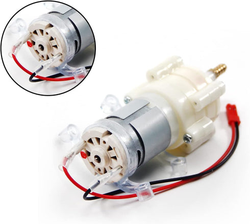 Fielect 5-12V Self Priming Diaphragm Pump Motor Shock Absorption Water Pumps DC Diaphragm Pump 5mm Copper Mouth R385 with JST Wire...