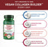 Vegan Collagen Builder - Organic Whole Foods Fruits + Veg, Silica, Lutein, Vitamin C, Biotin, Grape Seed - Amino Acids Glycine, Lysine + Proline C...