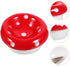 Ipetboom Ceramic Bowl Mushroom Kitten Food Bowl Guinea Pig Bowl Ceramics Water Bowl Feeding Tray Porcelain Nest for Rabbit Guinea Pig Hedgehog Squ...
