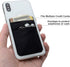 SHANSHUI Card Holder for Back of Phone, 5 PCS Double Cloth Slim Stretchy Phone Pocket Pouch Stick on ID Credit Card Wallet Compatible for iPhone 1...