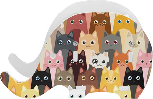 Cat Elephant Pen Pencil Holder Cute Phone Stand Desk Organizer Accessories for Office Home Bracket Presents Stationery Tablet Desktop Decoration...