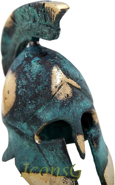 IconsGr Ancient Greek Bronze Museum Replica of Spartan Officer Helmet (389)...